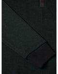 1/4 ZIP SWEATSHIRT PLAIN 553-55187-DARK GREEN
