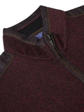 1/4 ZIP SWEATSHIRT 543-55187-BURGANDY