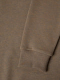 1/4 ZIP SWEATSHIRT PLAIN 553-55222-CARAMEL