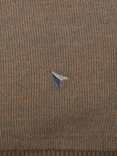 1/4 ZIP SWEATSHIRT PLAIN 553-55222-CARAMEL