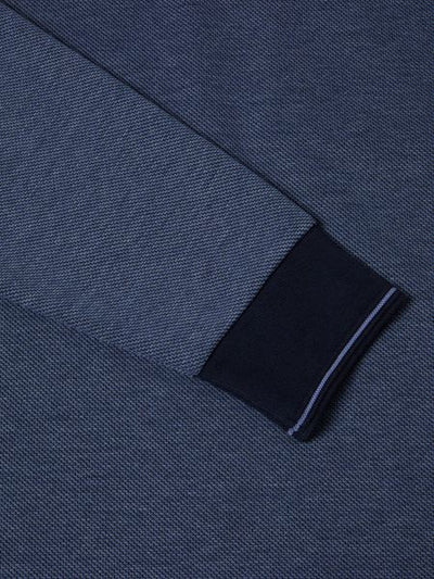 DRIFTERS POLO SHIRT L/S 553-55229-DARK BLUE