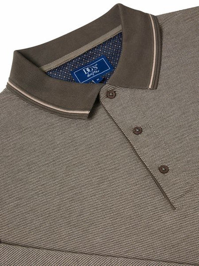 DRIFTERS POLO SHIRT L/S 553-55229-BISCUIT
