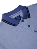 POLO SHIRT WITH POCKET TIPPED 153-55357-BLUE