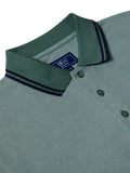 POLO SHIRT WITH POCKET TIPPED 153-55357-LIGHT GREEN