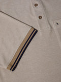 POLO SHIRT WITH POCKET TIPPED 153-55357-SAND