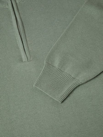 1/4 ZIP JUMPER COTTON&nbsp; 55601-MINT