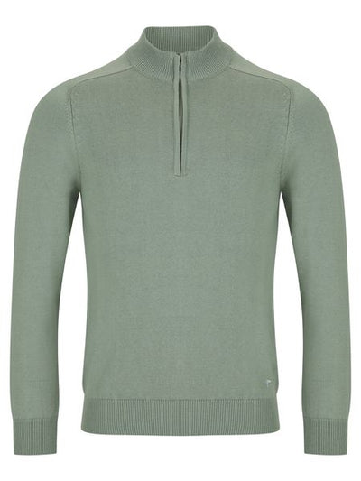 1/4 ZIP JUMPER COTTON&nbsp; 55601-MINT