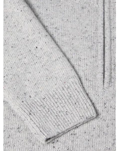 DRIFTER 1/4 ZIP SPEC KNITWEAR 563-55642-LIGHT GREY