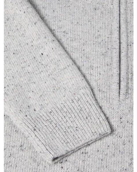 DRIFTER 1/4 ZIP SPEC KNITWEAR 563-55642-LIGHT GREY