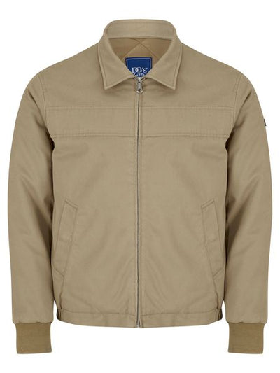 ELLISON COTTON CASUAL SHORT HARRINGTON JACKET 544-80656-NATURAL