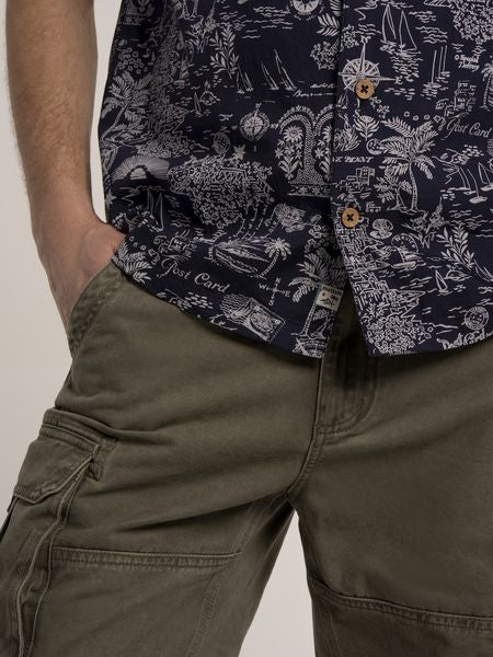 BRAKEBURN MATTERSEY PRINT SHIRT S/S