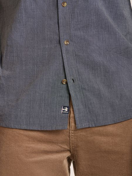 BRAKEBURN OAKENSHAW S/S SHIRT -LIGHT NAVY