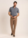 BRAKEBURN OAKENSHAW S/S SHIRT -LIGHT NAVY