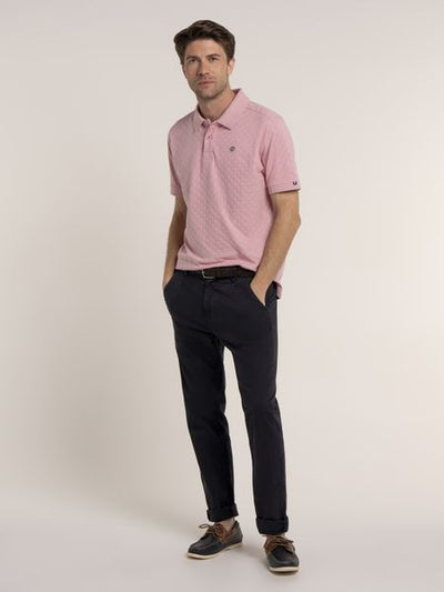 BRAKEBURN SCAMPTON JACQUARD POLO