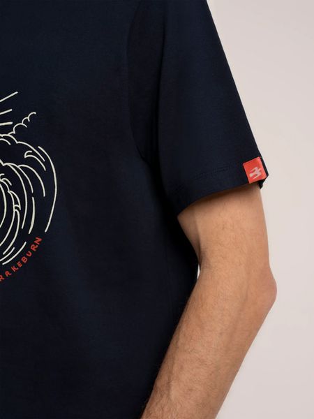 BRAKEBURN RADSTOCK T-SHIRT-NAVY