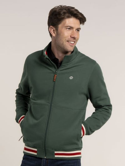 BRAKEBURN WAYFORD ZIP THROUGH SWEATSHIRT