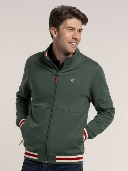 BRAKEBURN WAYFORD ZIP THROUGH SWEATSHIRT