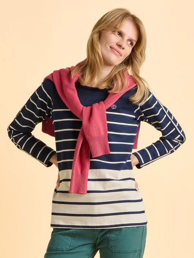 BRAKEBURN HERITAGE BELLA CREW SWEATSHIRT BBLSWT00132-NAVY MIX