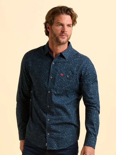 BRAKEBURN BIRNIE SHIRT 006892-NAVY MIX
