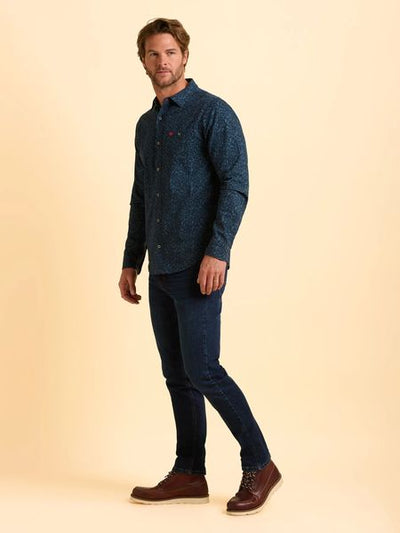 BRAKEBURN BIRNIE SHIRT 006892-NAVY MIX