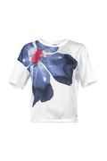 S'QUEST0 PRINTED T-SHIRT S/S 6180-505768-WHITE NAVY