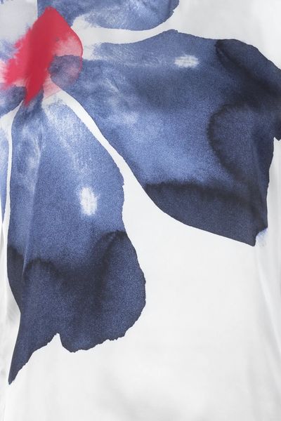 S'QUEST0 PRINTED T-SHIRT S/S 6180-505768-WHITE NAVY