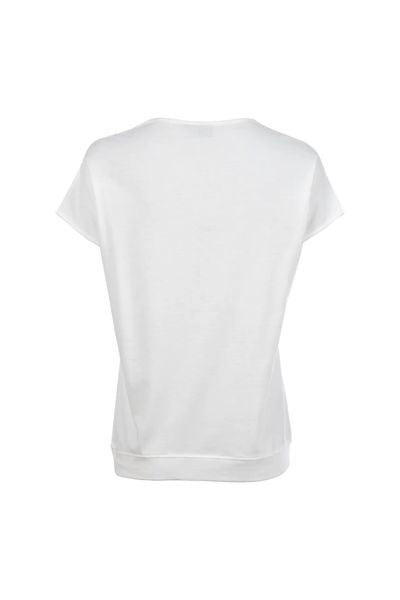 S'QUEST0 PRINTED T-SHIRT S/S 6180-505768-WHITE NAVY