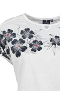 S'QUESTO PRINTED T-SHIRT S/S 6180-505780-WHITE NAVY