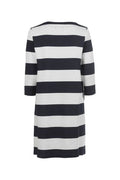 S'QUESTO SHORT DRESS LONG SLEEVE 6191-505697-WHITE NAVY