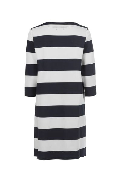 S'QUESTO SHORT DRESS LONG SLEEVE 6191-505697-WHITE NAVY