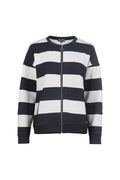 S'QUESTO FULL ZIP SWEATSHIRT 6220-505698-WHITE NAVY