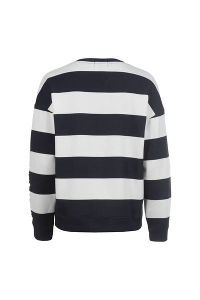 S'QUESTO FULL ZIP SWEATSHIRT 6220-505698-WHITE NAVY