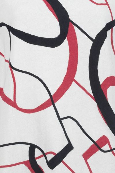 S'QUESTO  PRINTED KNIT T0P 3/4 SLEEVE 6920-505694