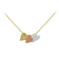 3 TONE LEAF PENDANT 107540-GOLD