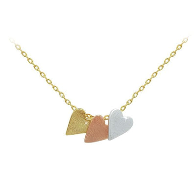 3 TONE LEAF PENDANT 107540-GOLD