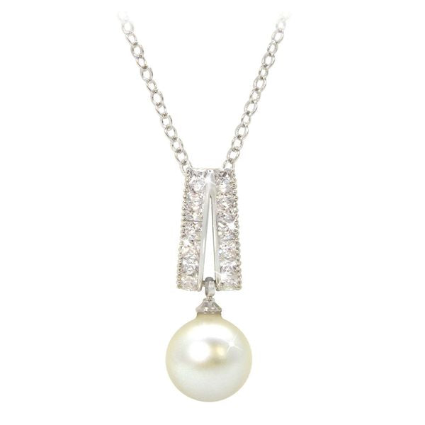 PEARL PENDANT WITH SILVER 123908