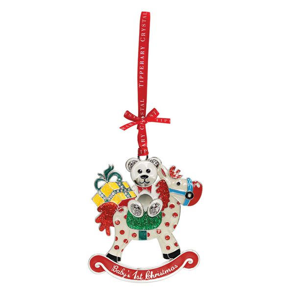 SPARKLE ROCKING HORSE DECORATION 115231