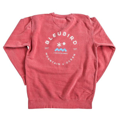 BLEUBIRD ORIGINAL CREW SWEATSHIRT-CRIMSON UNISEX