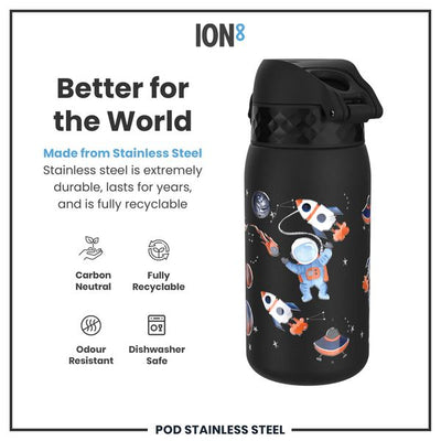 ION 8 WATER BOTTLE SPACE 400 ML  STEEL