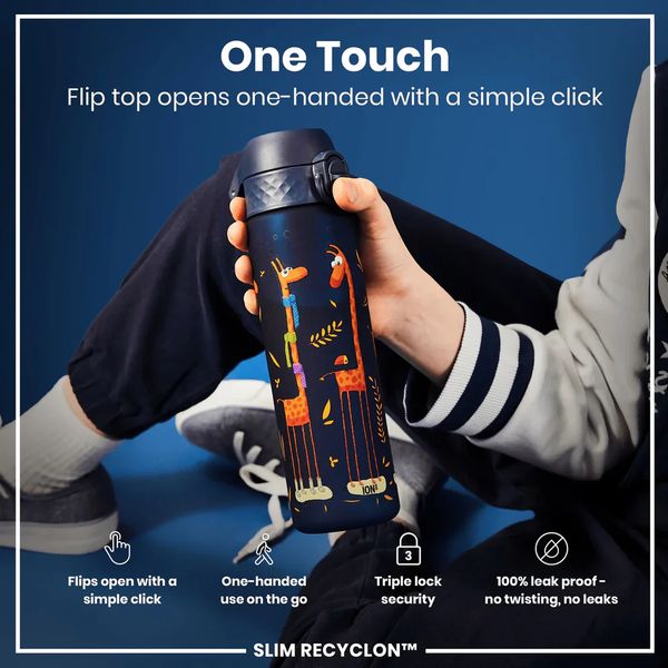 ION 8 WATER BOTTLE GIRAFFE 500 ML