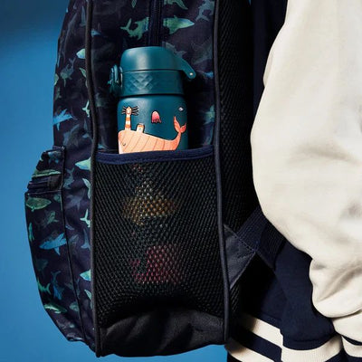 ION 8 WATER BOTTLE WHALES 600 ML  STEEL
