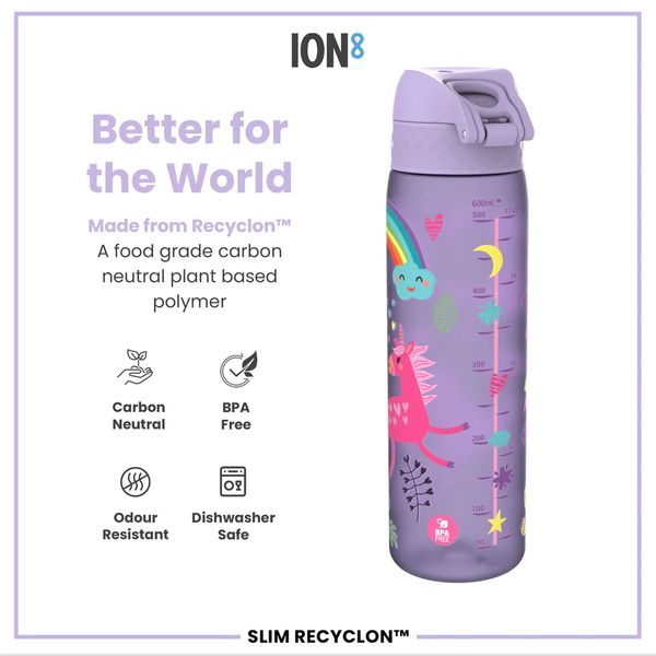 ION 8 WATER BOTTLE UNICORNS 500 ML