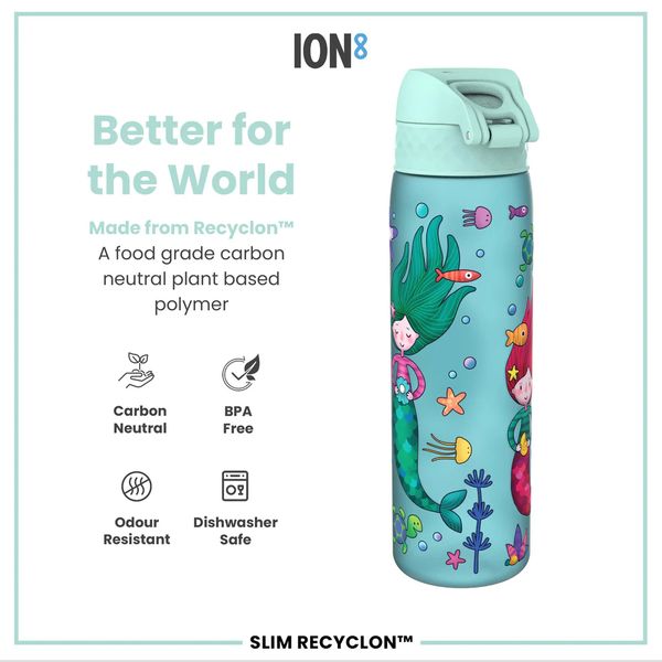 ION 8 WATER BOTTLE MERMAIDS 500 ML