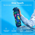ION 8 WATER BOTTLE EXOTIC BIRD 600 ML  STEEL