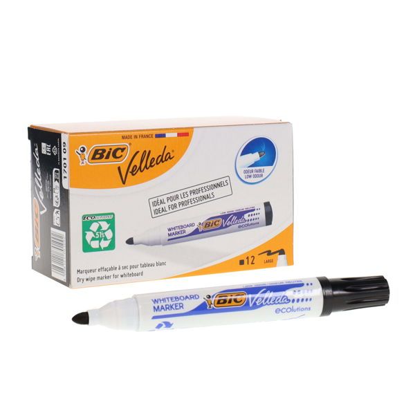 BIC VELLEDA WHITEBOARD MARKER  B154937 BLACK