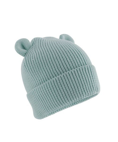 ORGANIC BABY BEAR BEANIE B340A-TURQUOISE