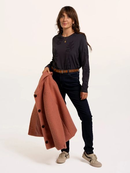 BRAKEBURN DARIA TOP -NAVY