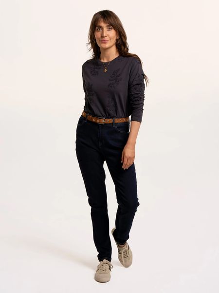 BRAKEBURN DARIA TOP -NAVY