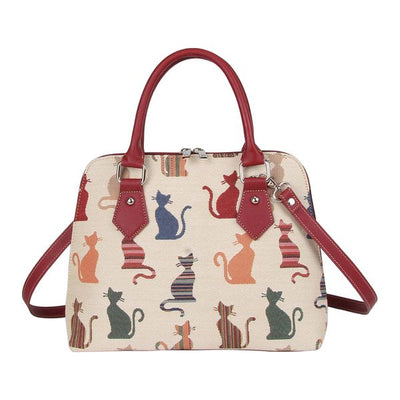 ERIN TAPESTRY CONVERTIBLE BAG  CHEEKY CAT