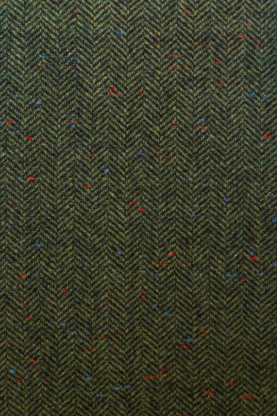 WOOL TWEED WAISTCOAT BEY 0108-OLIVE NEP